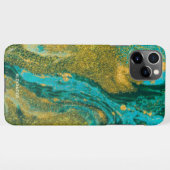 Agateパーソナライズされた手書き名前トレンディーモダン iPhoneケース (裏面横)