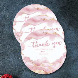 Agateビジネスブランディングサンキューカード ラウンドシール