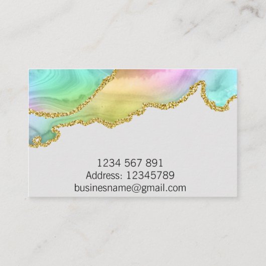 Agate名刺 名刺 (裏面)