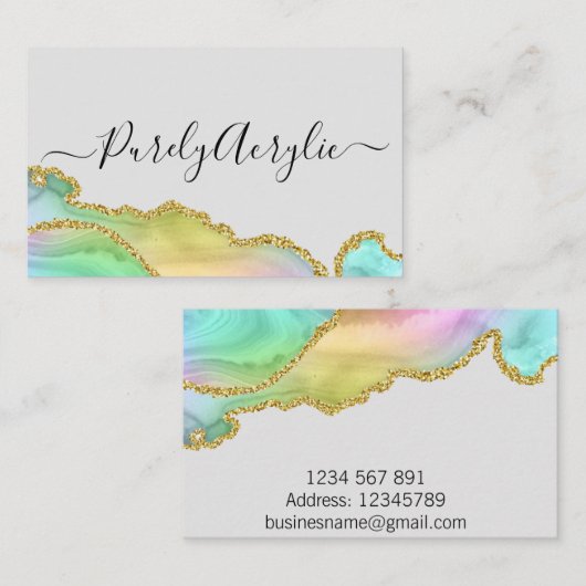 Agate名刺 名刺 (正面/裏面)