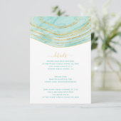 Agate Aqua Blue Water Color詳細エンクロージャカード エンクロージャーカード (スタンド正面)