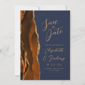 agate burnt orange save the date セーブザデート (正面)