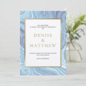 agate Collection Omphalodes 青い招待状 招待状 (スタンド正面)