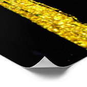 Agate Crystal. Golden swirl, artistic design. The  ポスター (角)