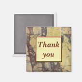 Agate Gemstoneの評価をmarbledに感謝 マグネット (正面/裏面)