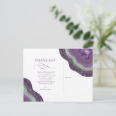 Agate GeodeグリッターサンキューバイオレットID647 案内ポストカード (スタンド正面)