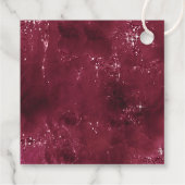 Agate GeodeグリッターサンキューバーガンディID647 フェイバータグ (裏面)