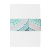 Agate Geodeグリッター結婚のティール（緑がかった色）ID647 招待状ベリーバンド (裏面例)