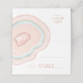 Agate Geodeグリッター結婚のテーブルバラ金ゴールドID647 プレイスカード (外部開封)