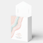 Agate Geodeグリッター結婚のバラ金ゴールドID647 フェイバーボックス (オープン)