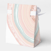 Agate Geodeグリッター結婚のバラ金ゴールドID647 フェイバーボックス (裏面サイド)