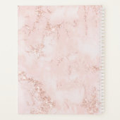 Agate Geodeグリッター結婚のプランバラ金ゴールドID647 プランナー手帳 (裏面)