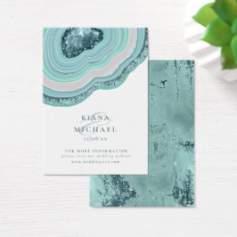 Agate Geodeグリッター結婚のWebサイトティール（緑がかった色）ID647