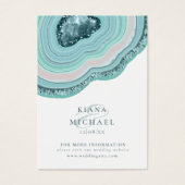 Agate Geodeグリッター結婚のWebサイトティール（緑がかった色）ID647 (正面)