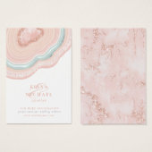 Agate GeodeグリッターWebサイトバラ金ゴールドID647 (正面&裏面)