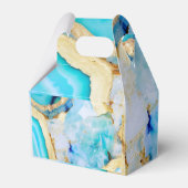 Agate gold Luxurious coastal Wedding  フェイバーボックス (裏面サイド)