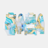 Agate gold Luxurious coastal Wedding  フェイバーボックス (折り畳みなし)