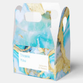 Agate gold Luxurious coastal Wedding  フェイバーボックス (オープン)