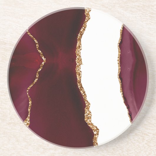 Agate liede vin et or コースター (正面)