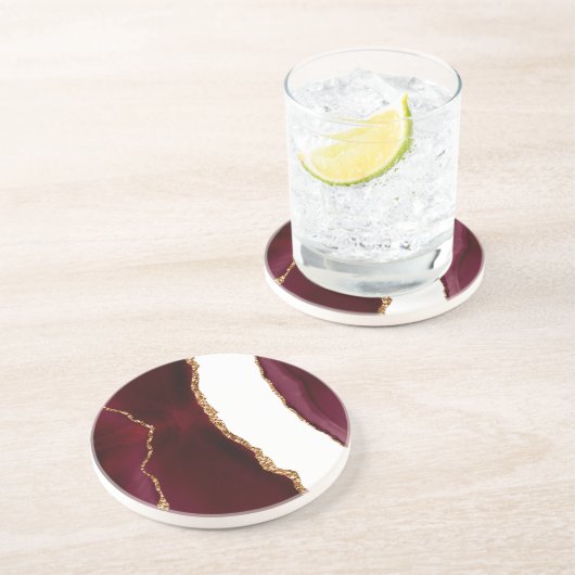 Agate liede vin et or コースター (側面)
