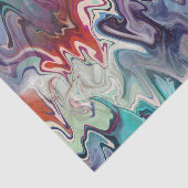 Agate Marbledカラフル抽象芸術の分離 薄葉紙 (詳細)