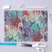 Agate Marbledカラフル抽象芸術の分離 薄葉紙 (クラフト)