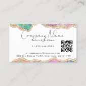 Agate Opal Borders Overlays 名刺 (裏面)