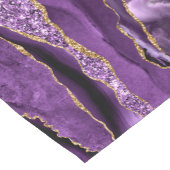 Agate Purple金ゴールドグリッターネームテーブルランナー ショートテーブルランナー (コーナー)