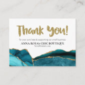 *～* AGATE QRロゴありがとうございますブランディングAP8  エンクロージャーカード (正面)