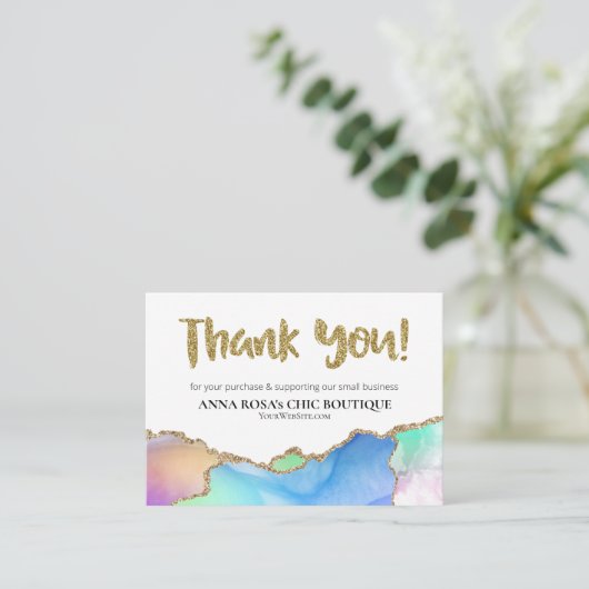 *~* AGATE QRロゴAP8 Rainbowをご覧いただきありがとうございます エンクロージャーカード (スタンド正面)