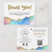 *~* AGATE QRロゴAP8 Rainbowをご覧いただきありがとうございます エンクロージャーカード (正面/裏面)