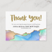 *~* AGATE QRロゴAP8 Rainbowをご覧いただきありがとうございます エンクロージャーカード (正面)