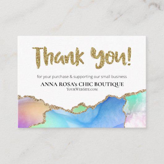 *~* AGATE QRロゴAP8 Rainbowをご覧いただきありがとうございます エンクロージャーカード (正面)