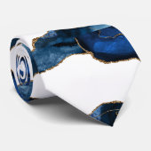 Agate Sapphire with Gold Veins ネクタイ (ロール)