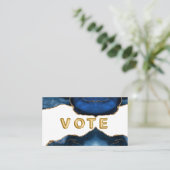 Agate Sapphire with Gold Veins Vote 名刺 (スタンド正面)