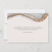 Agate Stone Marbleは私のブライドメイド・カード サンキューカード (裏面)