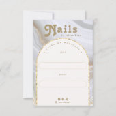 Agate Stone Marble Arch Manicure Display Card サンキューカード (正面)