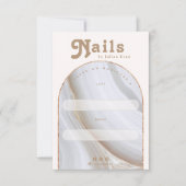 Agate Stone Marble Nail Packaging Display Card サンキューカード (正面)
