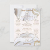 Agate Stone Marble Nail Packaging Display Card サンキューカード (裏面)