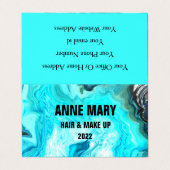 Agate Stone Patterns抽象芸術クラシスタイリッシュー 名刺 (外部フラット)