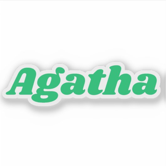 Agatha シール (正面)