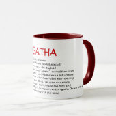 AGATHA マグカップ (正面右)
