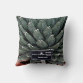 Agave植物フォトスロークッション41 cm x 41 cm クッション (裏面)