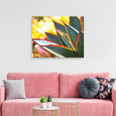 Agave Blue Glow多肉性の写真デブラリー・ボールドウィン キャンバスプリント (インサイチュ (リビング))