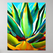 Agave plant Art  ポスター (正面)