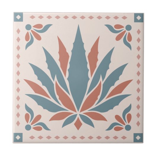 Agave - Southwest Folk Pattern タイル (正面)