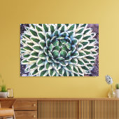 Agave victorae-reginae Canvas Print キャンバスプリント (インサイチュ (リビング))
