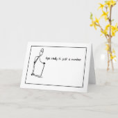 Ageは単なる番号の誕生日 カード (黄色い花)