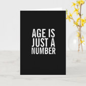 Ageは番号おもしろいハッピーバースデーグリーティングカード カード (黄色い花)