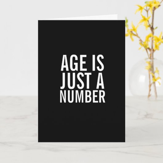 Ageは番号おもしろいハッピーバースデーグリーティングカード カード (黄色い花)